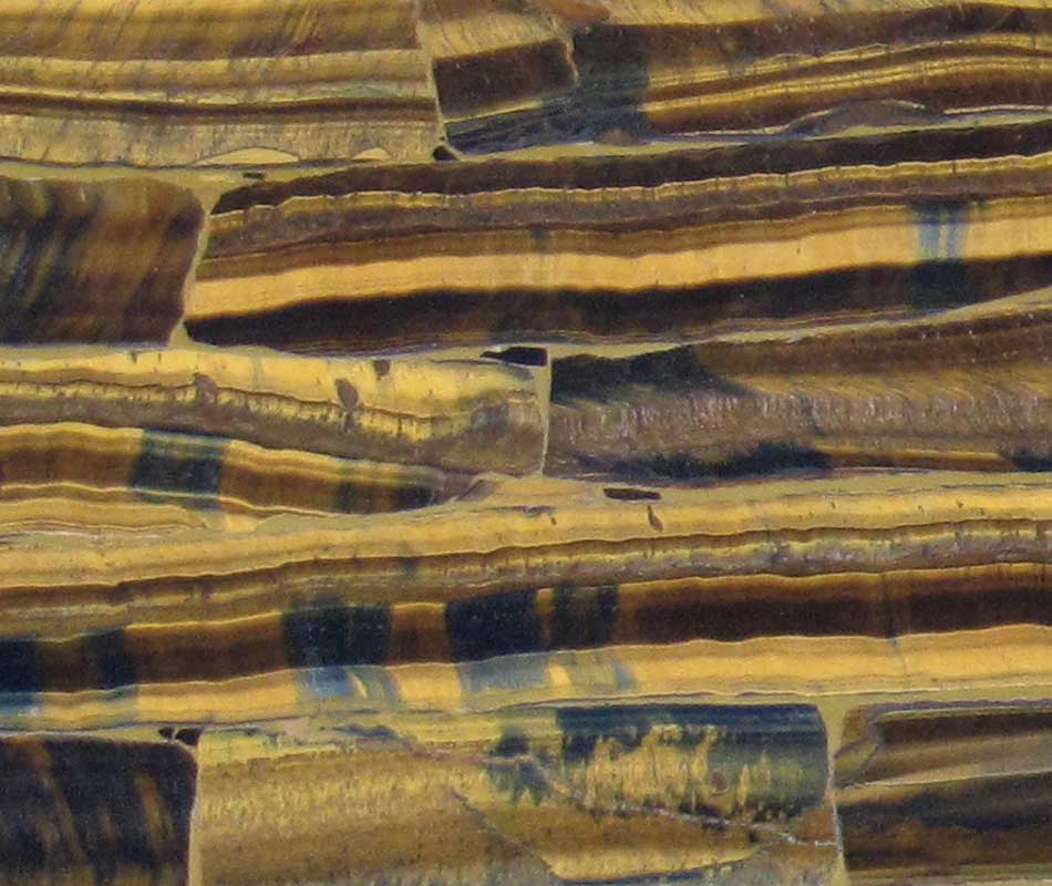 REGULAR TIGER EYE GOLD GEMSTONE SLAB VIEW