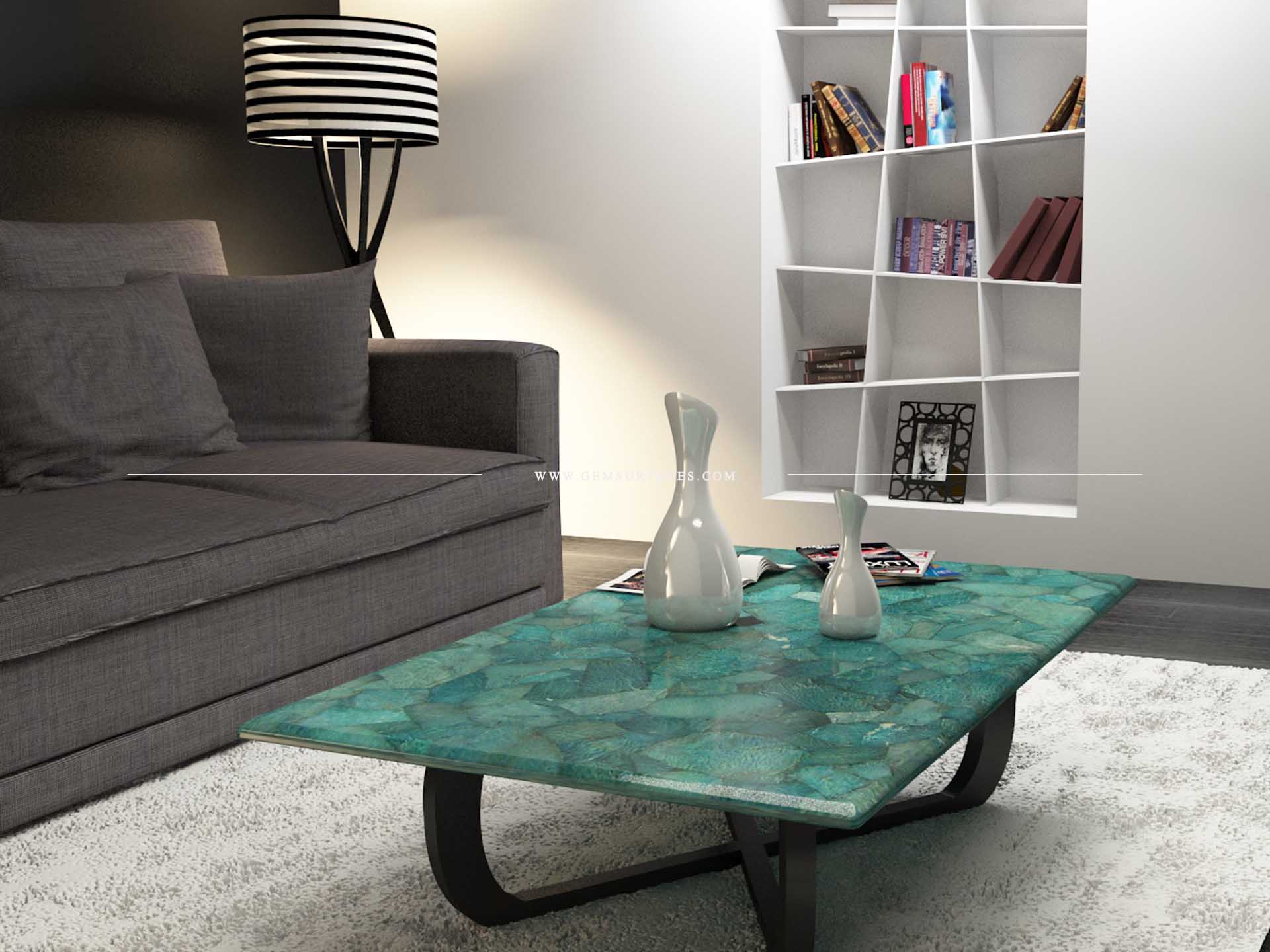 Amazonite Modern Living Room