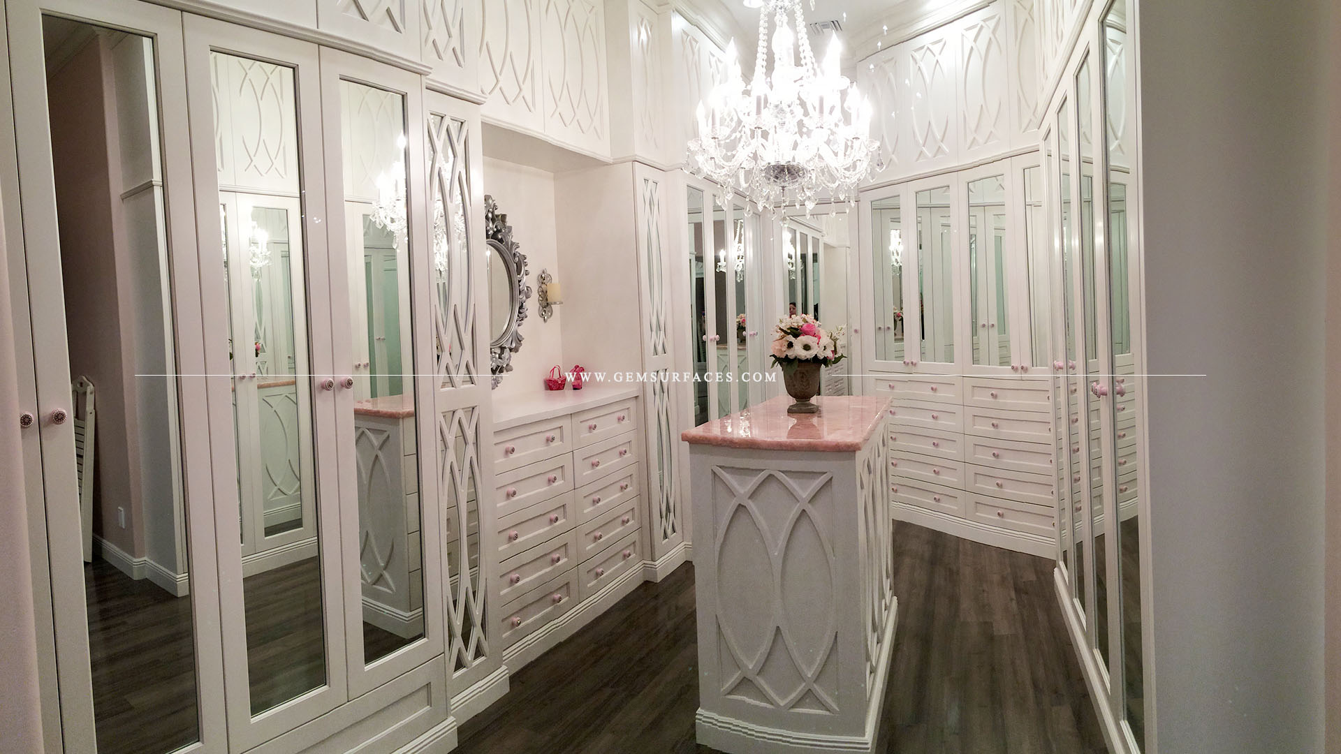 Rose Quartz Romantic Closet